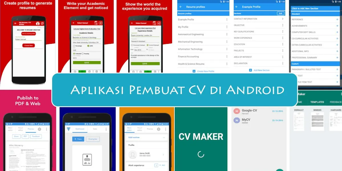 5 Aplikasi Membuat CV via Android Kamu