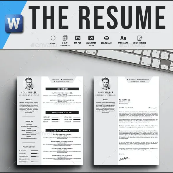 the resume logotex Layout Contoh CV Menarik Untuk Lamaran Kerja