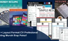 Layout format cv profesional paling murah