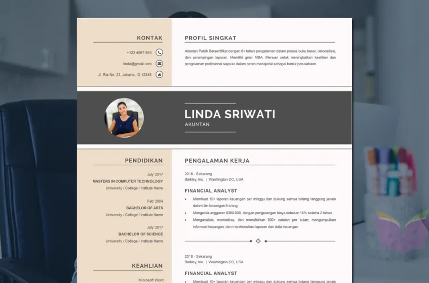  Template dan Contoh CV Akuntan Yang Menarik