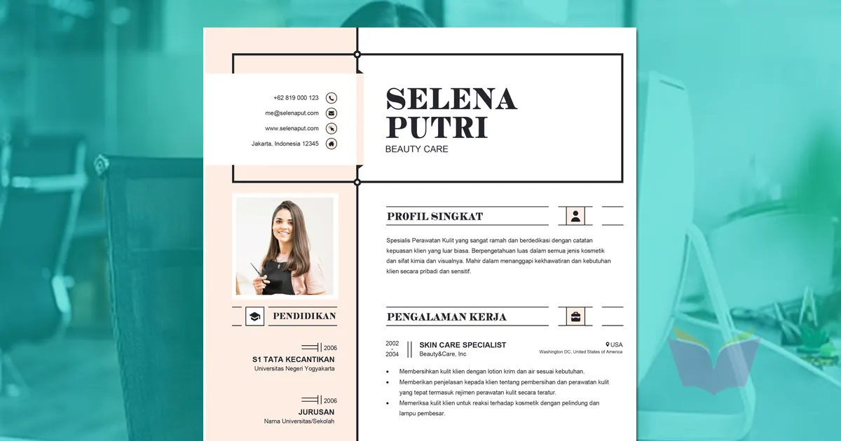 Contoh CV Beauty Care (Download Format CV Kosong .docx/word)